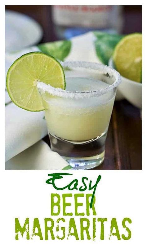 Beer Margarita Recipe, Kids Milkshake, Friday Cocktails, Beer Margaritas, Citrus Party, Beer Margarita, Easy Margarita Recipe, Easy Margarita, Refreshing Beverages