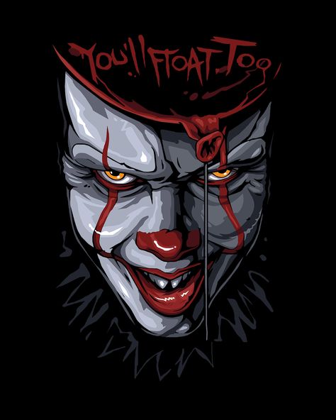 Pennywise Face, Horror Slashers, Best Wallpaper For Mobile, Justice League Characters, Batman Joker Wallpaper, Terror Movies, It Chapter Two, Joker Wallpaper, Steven King