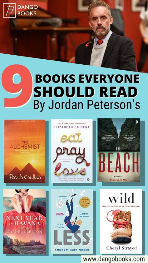 Ever wonder what Jordan Peterson reads in his spare time? If so, you’re in luck! Today, we’re going to take a look at Jordan Peterson’s nine books everyone should read. They cover a wide variety of topics and range from dystopian fiction to religious history. #dangobooks #bookrecommendations #jordanpeterson #booklover #bookworms Jordan Peterson Book List, Jordan Peterson Books, Books Every Man Should Read, Books Men Should Read, Books To Read For Men, Books Summary, Page Turner Books, Library Fashion, White Library