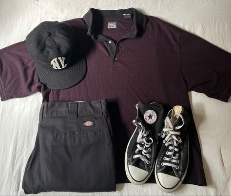 Burgundy Men Outfit, Men Vintage Aesthetic, Outfit Aesthetic Men, Burgundy Outfits, Polo Outfit Men, Aesthetic Men, Masc Outfits, Polo Outfit, Burgundy Outfit