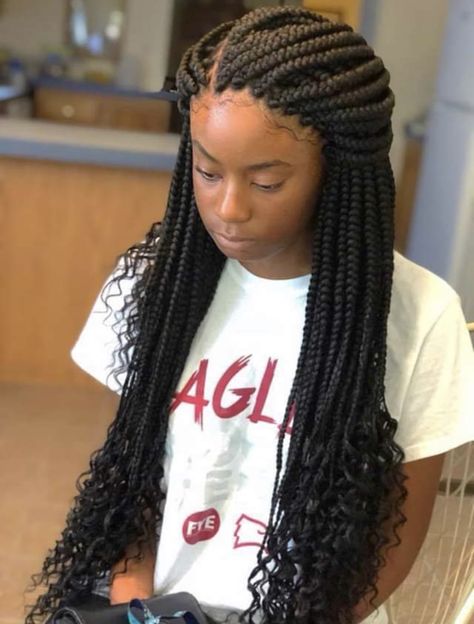 Attractive Hairstyles, Triangle Box Braids, 2 Braids, Hair Services, Bohemian Braids, Feed In Braids Hairstyles, African Hair Braiding Styles, Long Box Braids, Box Braids Hairstyles For Black Women