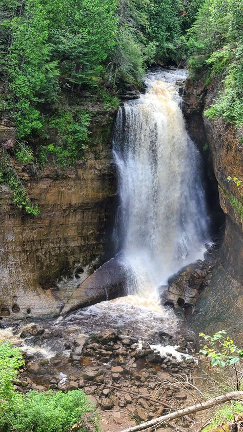 #minersfalls #michigan #puremichigan #waterfall #fall2020 #waterfalls Michigan Waterfalls, Pure Michigan, Elopement, Michigan, Pure Products, Water