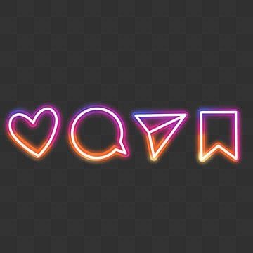 Neon Highlight Covers Instagram Me, Me Highlight Cover Instagram Aesthetic, Neon Icons, Neon Png, Cover Instagram, Banner Design Inspiration, Share Icon, Neon Logo, Canva Elements