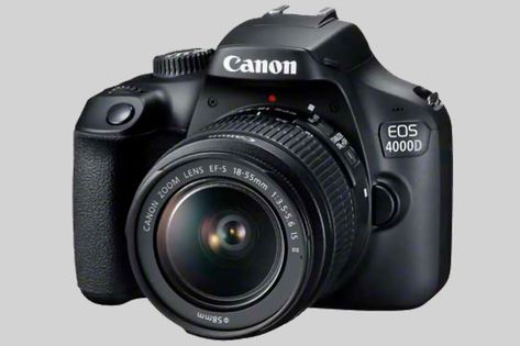 La Canon EOS 4000D llega para romper todos los moldes establecidos. Se presenta como la cámara réflex digital de iniciación con el precio de lanzamiento más económico que podamos recordar. Por solo unos 400€ puedes dar el salto y comprar tu primera c Canon Eos 4000d, Kamera Dslr, Best Camera For Photography, Best Dslr, Cheap Cameras, Canon Digital Camera, Black Kit, Canon Camera, Digital Slr Camera