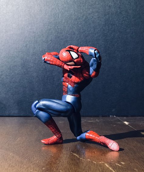 #MARVEL #MAFEX #SPIDERMAN #FIGURE Spiderman Squat Pose, Mafex Spiderman, Squat Pose, Amazing Spider Man Comic, Spider Man Comic, Miniature Photography, The Amazing Spider Man, Amazing Spider Man, Spiderman Comic