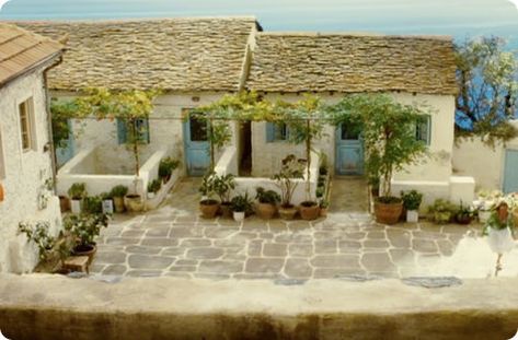 Everyday Planet: Inspiration from: Mamma Mia! Greece House, Greek House, Mama Mia, Design Sponge, Summer House, Future House, House Tours, Lake House, Outdoor Spaces