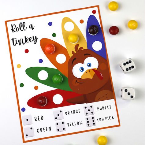 Roll A Turkey Dice Game Printable, Roll A Turkey Dice Game Free Printable, Roll A Turkey Dice Game, Roll A Turkey, Turkey Games, Thanksgiving Games, Dice Games, Print Out, A Storm