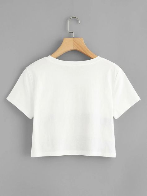 Kaos Crop Top, Crop Top Mockup, Baby Dp, Cropped White Tee, Jeans Tops, Tomboy Style Outfits, Tomboy Fashion, Women T Shirts, Stage Outfits