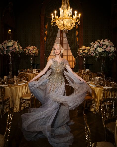 Titles and Tiaras: Paris’s Le Bal des Débutantes Dripped in Old Word Glamour | Vogue Carolina Herrera Gown, Debutante Ball, It Bag, Blue Tulle, Dressed To The Nines, Strapless Gown, Jean Paul Gaultier, Beautiful Dresses, Ball Gowns