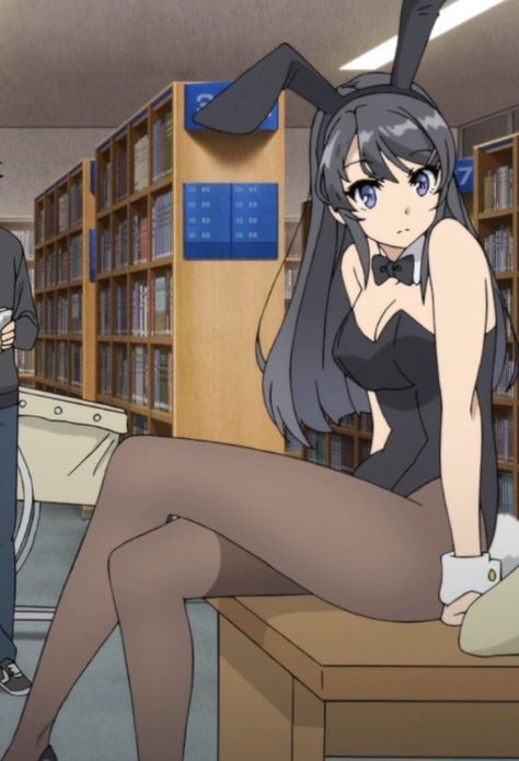 Bunny Senpai, Mai San, Rascal Does Not Dream, Mai Sakurajima, Bunny Girl Senpai, Bunny Girls, Bunny Outfit, Anime Gifs, Anime Wall Art