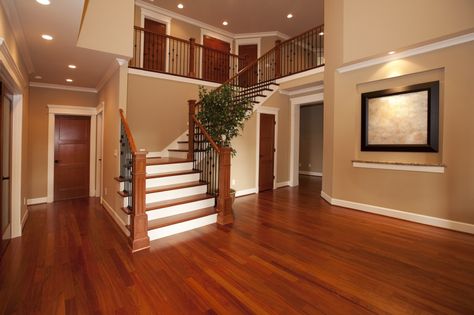 Kitchen Paint Colors With Cherry, Brazilian Cherry Hardwood Flooring, Cherry Hardwood Flooring, Cherry Wood Floors, Floor Paint Colors, Hardwood Floor Colors, Wood Floor Kitchen, Living Room Red, Kitchen Paint Colors