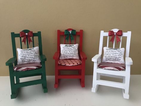 Excited to share this item from my #etsy shop: Christmas in Heaven memorial empty chair loved one in heaven Christmas tree deceased loved ones dollhouse pillow Heaven Chair, Fairy Garden Chairs, Christmas In Heaven Poem, Christmas In Heaven Lantern, Memory Lantern, Memorial Lanterns, Loved One In Heaven, Memory Boxes, Christmas Chair