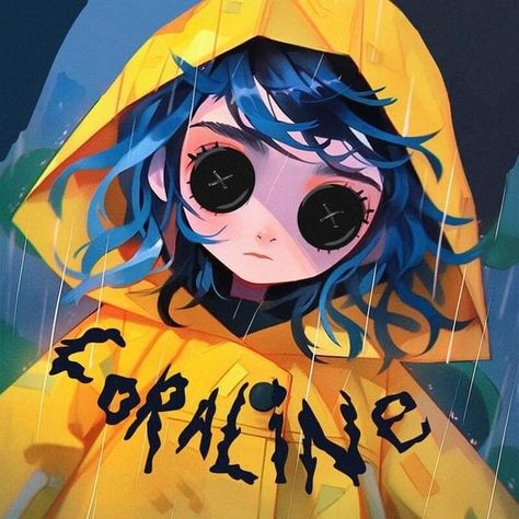 Coraline Film, Coraline And Wybie, Coraline Art, Coraline Movie, Coraline Aesthetic, Coraline Doll, Coraline Jones, Tim Burton Art, Halloween Embroidery