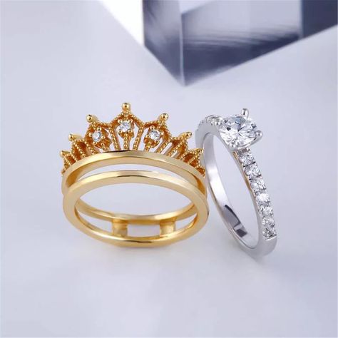 Product description: Product Name:Ring Product material: Alloy Color: pictured Style: Fashion Size: 6,7,8,9,10 Packaging: OPP #jewelry #rings #ringsdesigns #crown #jewelrytrends #top #mensfashion #mensclothing #trendy #fashion #fashionstyle #usa #america #shipping #anniversary #giftideas #gifts #girlsfashion #2020 #2020trends #2021 #jewelryaddict Jeulia Jewelry, Sweetheart Quotes, Propose Ring, Morning Sweetheart, Wedding Rings Round, Sterling Silver Rings Set, Silver Ring Set, Sapphire Wedding, Stylish Rings