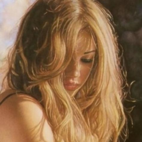 Painting Of A Woman, Long Blonde, Long Blonde Hair, Rye, Blonde Hair, A Woman, Blonde, Hair, Black