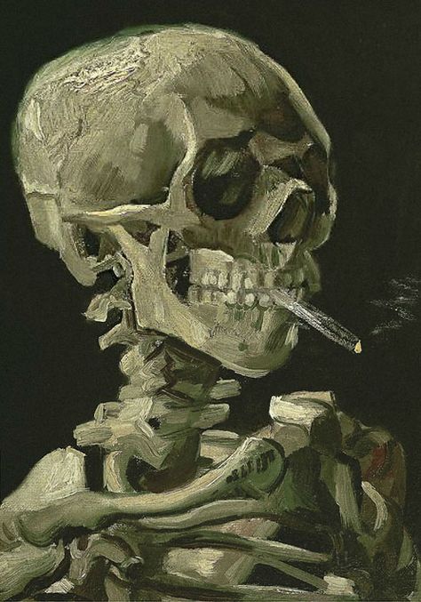 Vincent Van Gogh, 1885 Vincent Van Gogh Skull, Van Gogh Skull, Skull Poster, Post Impressionism, Vincent Van, Vincent Van Gogh, Impressionism, Van Gogh, Fine Art Painting