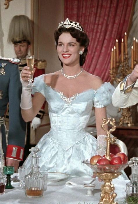 Vintage Dresses 50s 1950s Fashion, Movie Dresses, Period Movies, Royal Aesthetic, Old Fashion Dresses, Romy Schneider, Vintage Princess, Screen Caps, Royal Outfits