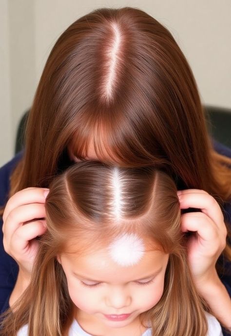 This mother seems to have passed down a marking to her daughter, where both girls have the same white patch running through the top and front portions of their brown hair. The bright white matching marks are unique and result from an incredibly rare and special genetic trait. These patches are an effect of DNA that creates a decreased production of melanin, which is responsible for determining our hair color. Different Colored Eyes, Like Mother Like Daughter, White Patches, Orange Hair, Genetic, Real People, Bright Orange, Eye Color, Mother Daughter