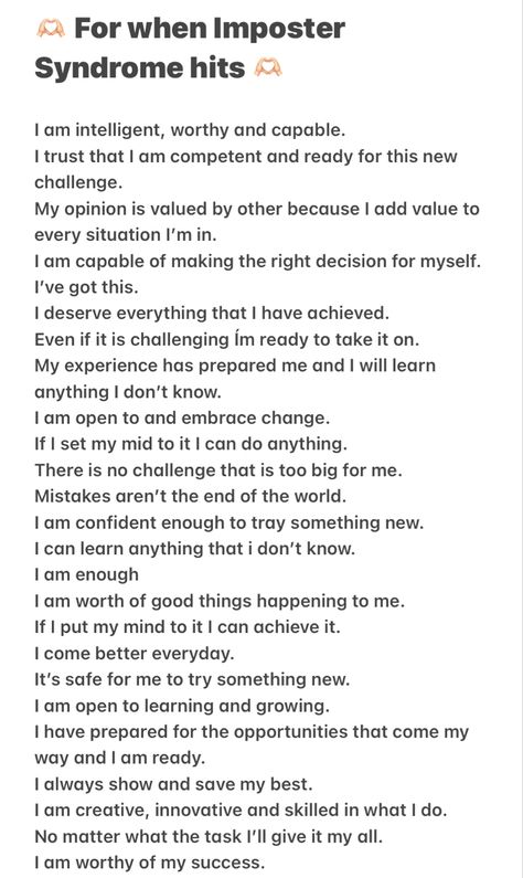 Affirmations Change Affirmations, Ready For Change, Ive Got This, Imposter Syndrome, I Can Do Anything, Embrace Change, Im Ready, I Deserve, My Opinions