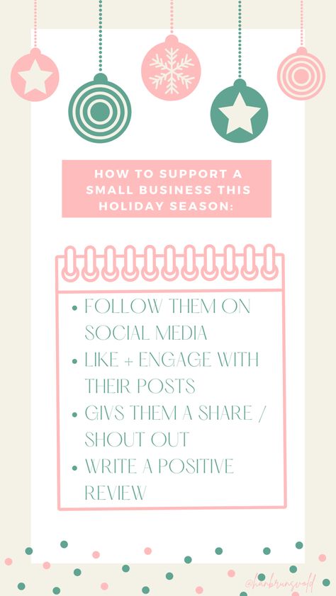 Holiday Instagram story: How to support small business online Support Small Business Quotes Shop Local Christmas, Small Business Christmas Sale Ideas, Shop Small Business Quotes Christmas, Ways To Support Small Business, Small Business Christmas, Christmas Salon, Small Business Week, 2023 Quotes, Shop Small Business Quotes