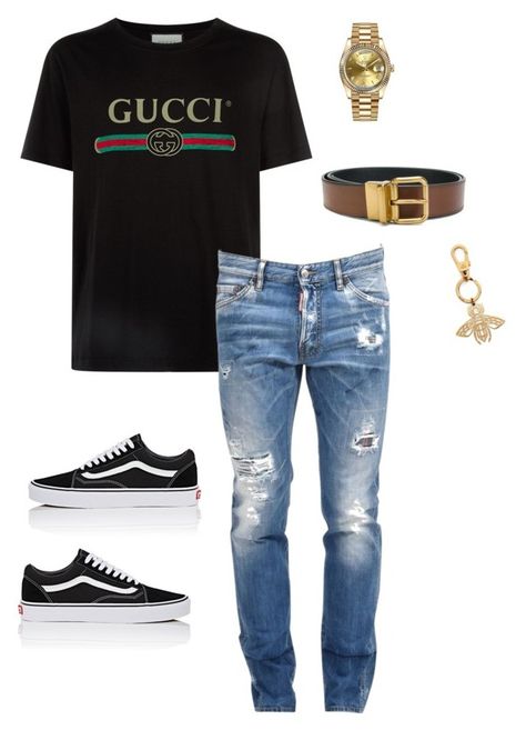 Summer Casual Outfits Men, Casual Outfits Men, Mens Ripped Jeans, Summer Casual Outfits, Gucci Vans, Gucci Clothing, Ripped Shirts, Hype Clothing, Mens Fashion Simple