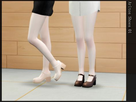 Mary Shoes, Sims 4 Stories, Marry Jane, Cc Shoes, Sims 4 Cc Shoes, Sims 4 Teen, Elegant High Heels, Light Dress, Sims 4 Cas