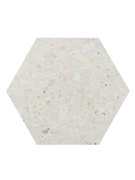 Terrazzo Hexagon Tiles, Blue Hexagon Tile, Hexagon Wall, Terrazzo Tile, Terrazzo Tiles, Terrazzo Flooring, Hexagon Tiles, Main Bathroom, Wall Finishes