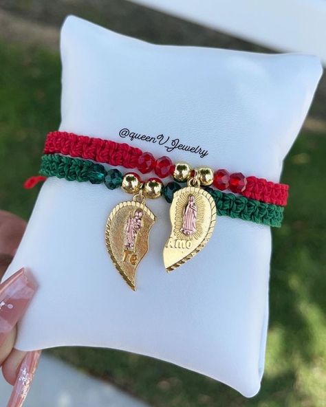 Mexico Bracelets, Mexican Bracelets, Bracelets For Couples, For Couples, Girly Bracelets, Heart Bracelets, Pretty Jewelry Necklaces, Cute Couple Gifts, Bracelet Craft Diy