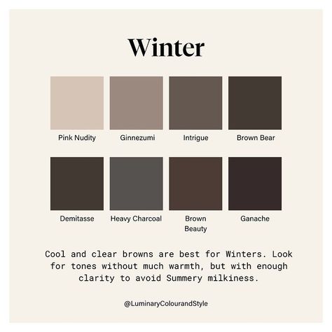 Don't think I forgot about you beautiful Winter ladies ❄️ This is the ninth post in this series, and it's time to take a closer look at… | Instagram Sultry Winter, True Winter Palette, Winter Skin Tone, True Winter Color Palette, Cool Winter Color Palette, Deep Winter Palette, Deep Winter Colors, Tag Yourself, Clear Winter