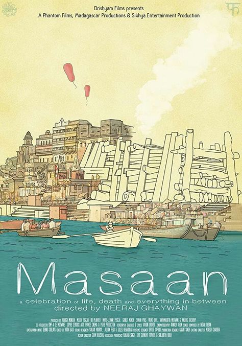 Masaan Movie Poster, Masaan Movie Aesthetic, Masaan Movie, Bollywood Poster, Movie Art Print, Criterion Collection, The Criterion Collection, Minimalist Graphic Design, Film Posters Art