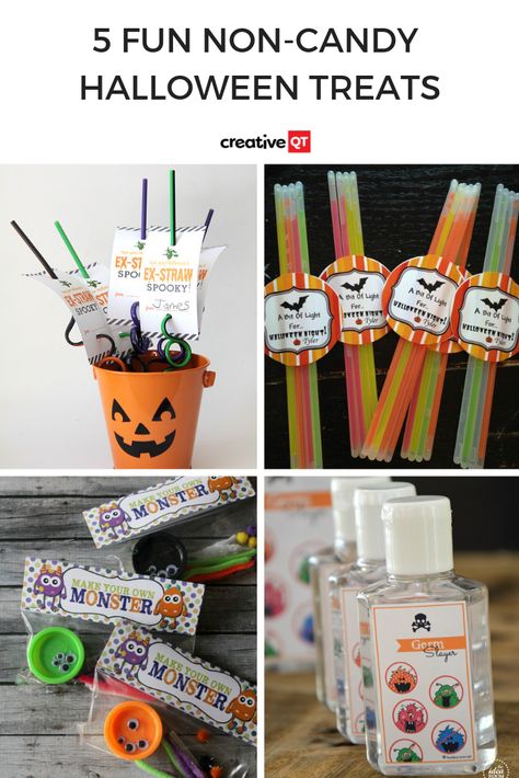 Halloween can be a pretty chaotic and sugar filled time for kids and we totally agree that candy is all part of the fun. We've found over the years that it can also be nice to hand out something a little different to our neighborhood kids. Here's 5 Fun Non-Candy Halloween Treat ideas if you are looking to change things up this year. Halloween Treats Not Candy, Halloween Treat Ideas To Hand Out, Trick Or Treat Ideas To Hand Out, Halloween Treat Ideas, Spooky Halloween Treats, Time For Kids, Halloween Treats For Kids, Candy Halloween, Halloween Cans