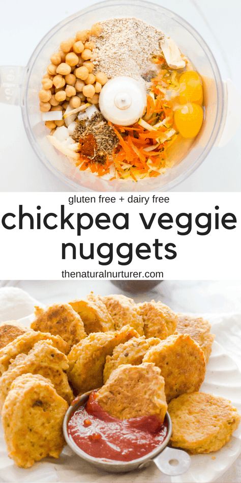 Vegetable Nuggets, Vegetarische Diners, Veggie Nuggets, Healthy Finger Foods, Vegetarian Meals For Kids, Chickpea Recipes, Idee Pasto, Tasty Vegetarian Recipes, Diet Vegetarian