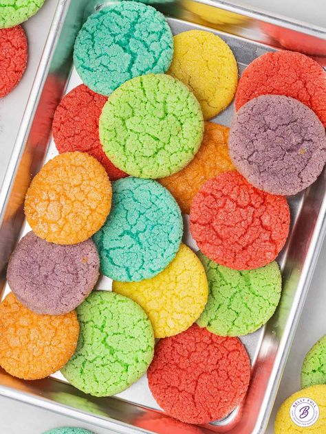 Homemade Sugar Cookie Dough, Jello Cookies, Sugar Cookie Dough Recipe, Jello Flavors, Orange Jello, Sugar Free Jello, Lemon Jello, Homemade Sugar Cookies, Sugar Cookie Mix