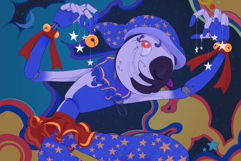 Moondrop Banner, Lolbit Wallpaper, Circus Music, Sun And Moon Drawings, Survival Horror Game, Moon Eclipse, Fnaf Comics, Moon Drawing, Fnaf Characters