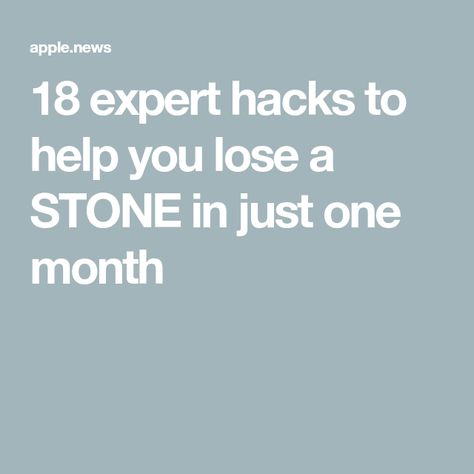 18 expert hacks to help you lose a STONE in just one month Lose A Stone In A Month, Lose A Stone, Jaffa Cake, Sugar Free Gum, Tapas Dishes, Glycemic Index, Sugary Food, New Year New Me, One Month