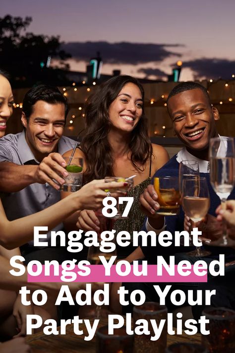 Engagement Party Playlist Song List, Engagement Party Playlist, Engagement Party Entertainment, Engagement Party Planning Checklist, Engagement Songs, Dance Party Theme, Party Music Playlist, Party Agenda, Engagement Party Themes