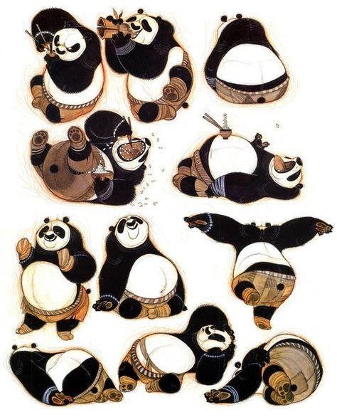 Panda Drawing, Panda Art, Bd Comics, Dreamworks Animation, Animation Reference, Kung Fu Panda, Artist Style, Character Design References, Miyazaki