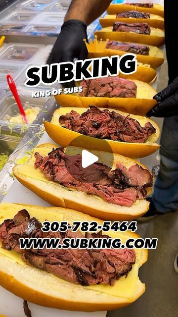 SUBKING on Instagram: "SUBKING, king of subs ❤️❤️❤️
.
The ROAST-BEEF and SWISS sub at SUBKING is an awesome sub. The Roast-Beef is fresh cut 😘😘😘
.
#roastbeef #steak #swiss #palmettobay #miami #cutlerbay" March 1, Roast Beef, Fresh Cut, Submarine, Steak, Miami, On Instagram, Instagram