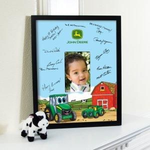 Johnny Tractor Birthday - Framed Signature Matte John Deere Party Ideas, John Deere Birthday Party, John Deere Party, John Deere Baby, John Deere Birthday, Deer Birthday, Tractor Birthday Party, Tractor Party, Tractor Birthday