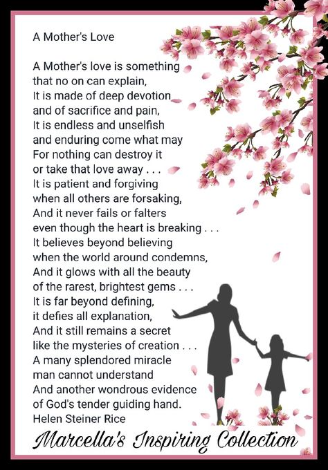 Poems About Mothers, Poems About Mothers Love, Abandoned Library, Ladybug Quotes, Holiday Blessings, Inspirational Readings, Mother's Day Background, Happy Anniversary Quotes, Mom Poems