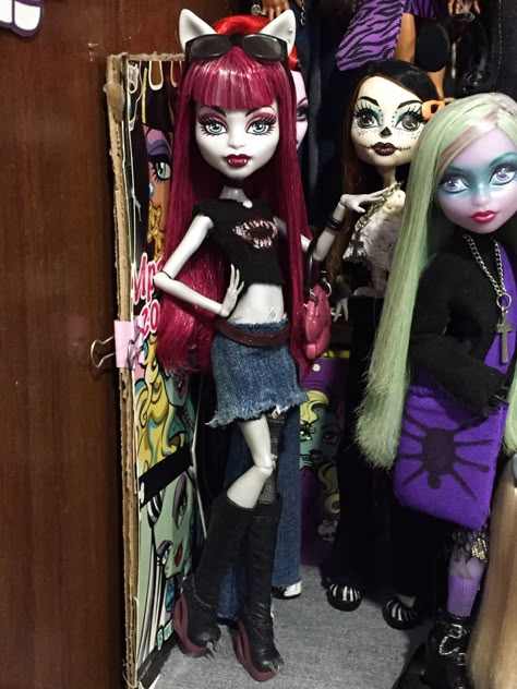 Monster High Create A Monster, Monster High Restyle, Create A Monster, Doll Restyle, New Monster High Dolls, Werewolf Girl, Monster H, Monster High Doll Clothes, Mh Dolls