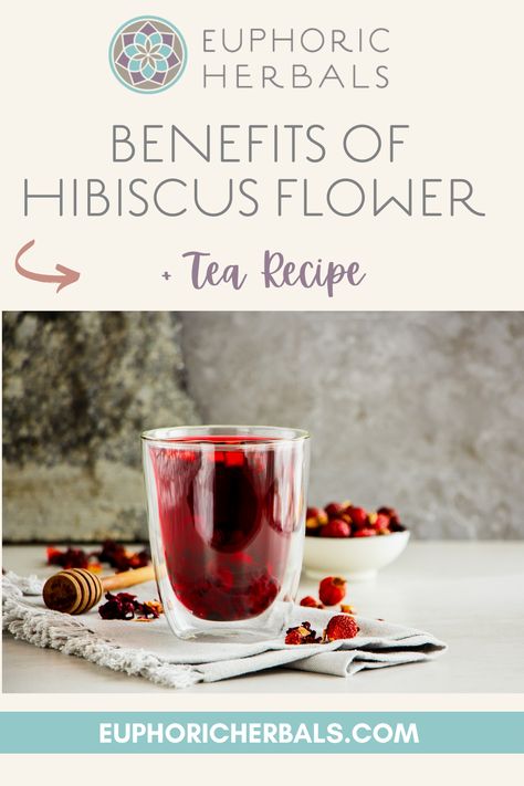 Flower Tea Recipe, Benefits Of Hibiscus, Make Your Own Tea, Hibiscus Shrub, Hibiscus Flower Tea, Summertime Drinks, Herbs For Health, Hibiscus Tea, Holistic Remedies