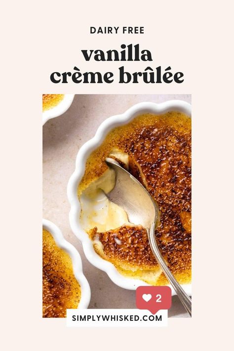 Dairy Free Heavy Cream, Dairy Free Custard, Aip Paleo Desserts, Dairy Free Recipes Dessert, Creme Brulee Recipe, Brulee Recipe, Dairy Free Cream, Dairy Free Dinner, Recipe Cover