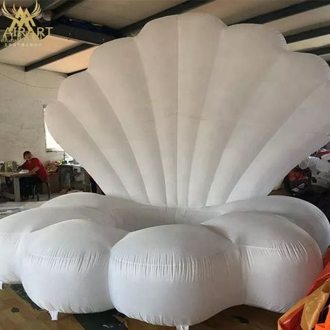 Yot Club, Clam Chair, Store Shelving, Baby Gadget, Sea Clams, Hoco 2023, Clam Pearl, Giant Clam Shell, Mermaid Birthday Party Decorations