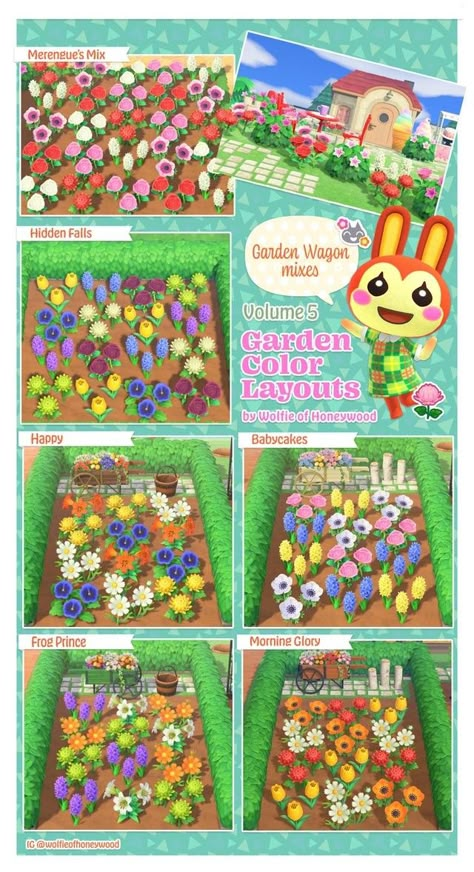 Acnh Flower Breeding Garden, Acnh Flowers, Acnh Garden, Acnh Tips, Acnh Inspiration, Animals Crossing, Animal Crossing Guide, Qr Codes Animal Crossing, Acnh Ideas