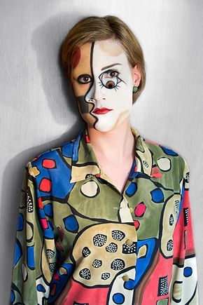 picasso makeup - Google Search Picasso Makeup, High Fashion Makeup, Picasso Paintings, Art Costume, Theatre Costumes, Eye Painting, Crazy Makeup, Fantasias Halloween, Halloween 2019