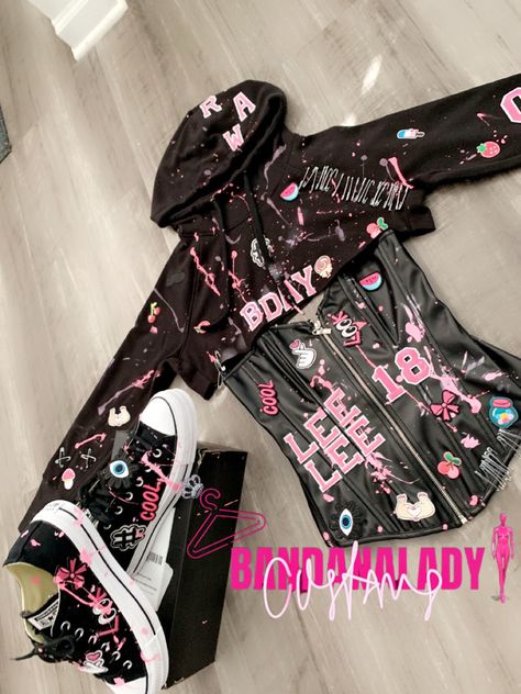 Diy Birthday Outfit For Women, Custom 18th Birthday Outfits, Custom Sweet 16 Outfit, Custom 2 Piece Birthday Outfit, Custom Jean Birthday Outfits, Birthday Outfit Airbrush, Custom Birthday Outfits, Ethika Womens Outfit, Birthday Outfit For Teens