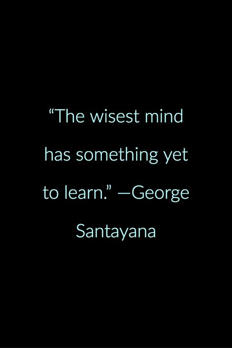 "The wisest mind has something yet to learn." —George Santayana Life Quotes Relationships, Wise Mind, George Santayana, Quotes Relationships, Lifelong Learning, I Deserve, Color Combo, Wise Quotes, Business Motivation