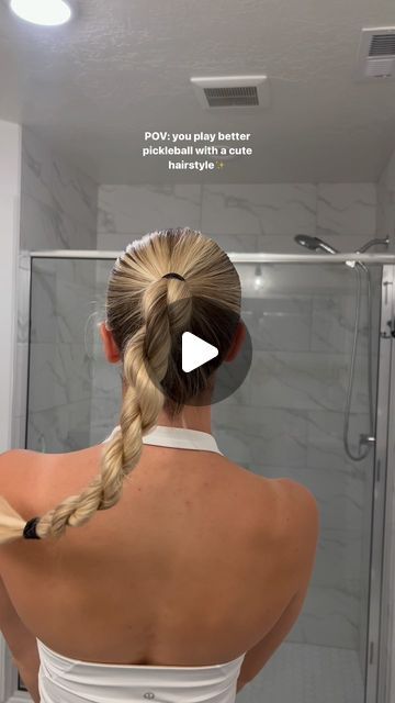 Lindsey on Instagram: "It’s a fact idk what to tell ya #hairtutorial #pickleball" Pickleball Hairstyles, 40s Hairstyles, Physical Features, July 15, Pickleball, Vivienne Westwood, Hair Tutorial, Hair Ideas, To Tell