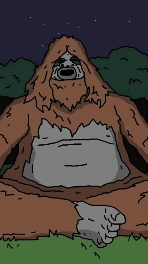 Sassy The Sasquatch Drawing, Sassy The Sasquatch Tattoo, Big Lez Show Wallpaper, Sassy The Sasquatch Wallpaper, Sasquatch Wallpaper, Sasquatch Drawing, Logan Core, Sassy The Sasquatch, Anime Iphone Wallpaper